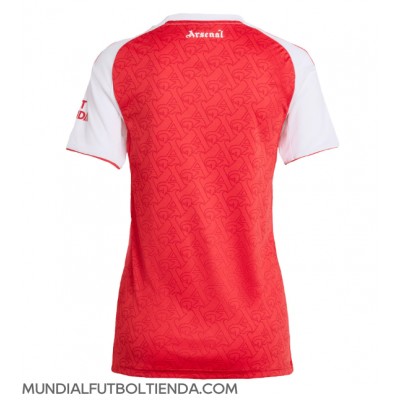 Camiseta Arsenal Primera Equipación Replica 2025-26 para mujer mangas cortas Camiseta Arsenal Primera Equipación Replica 2025-26 para mujer mangas cortas